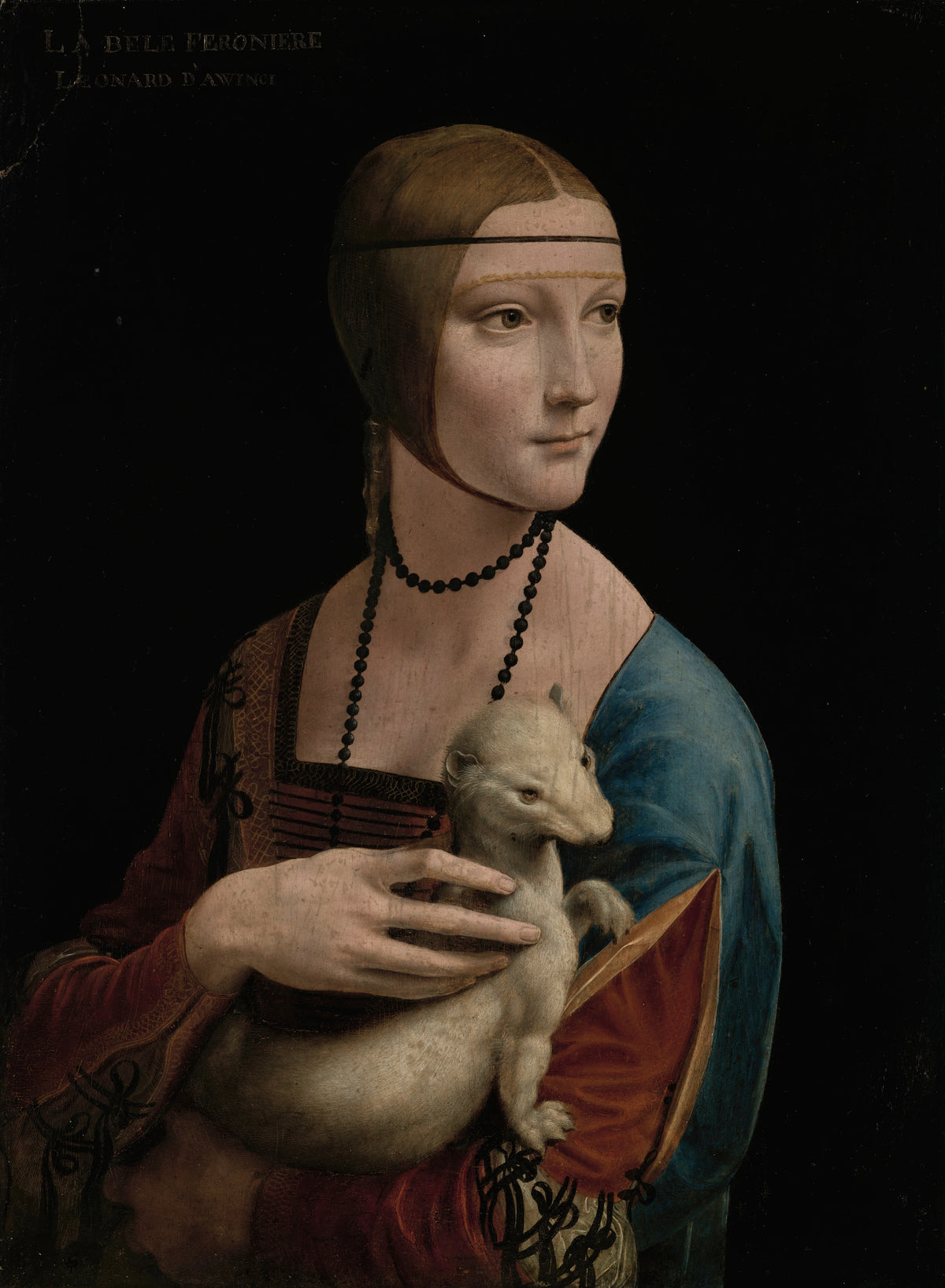 Leonardo da Vinci - Lady with an Ermine - Portrait of Cecilia Gallerani (ca.1473-1536) (1490)