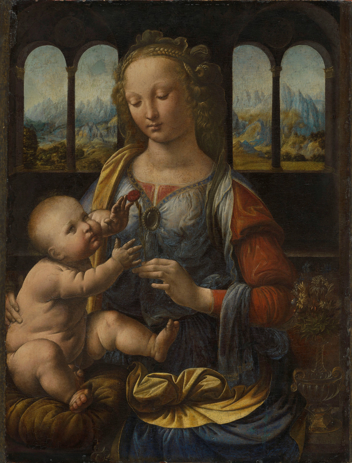 Leonardo da Vinci - Madonna of the Carnation (circa 1475)