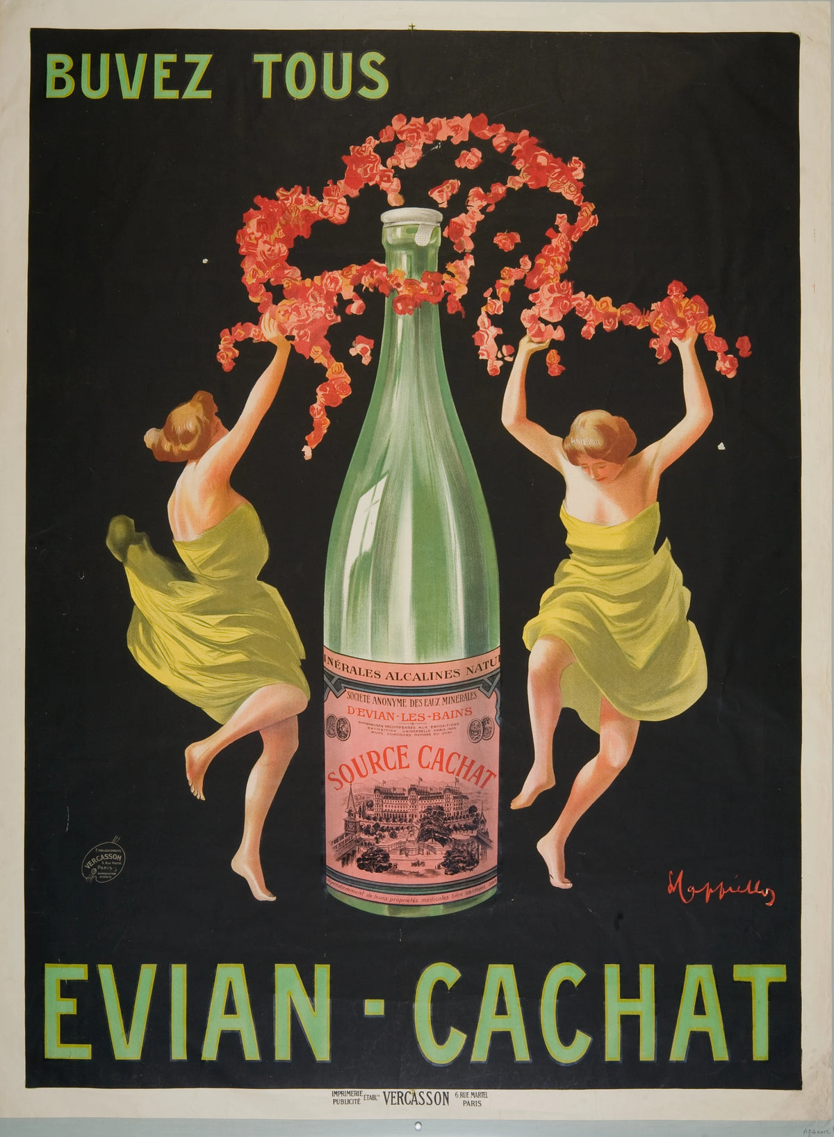 Leonetto Cappiello - Buvez tous Evian-Cachat (circa 1912)