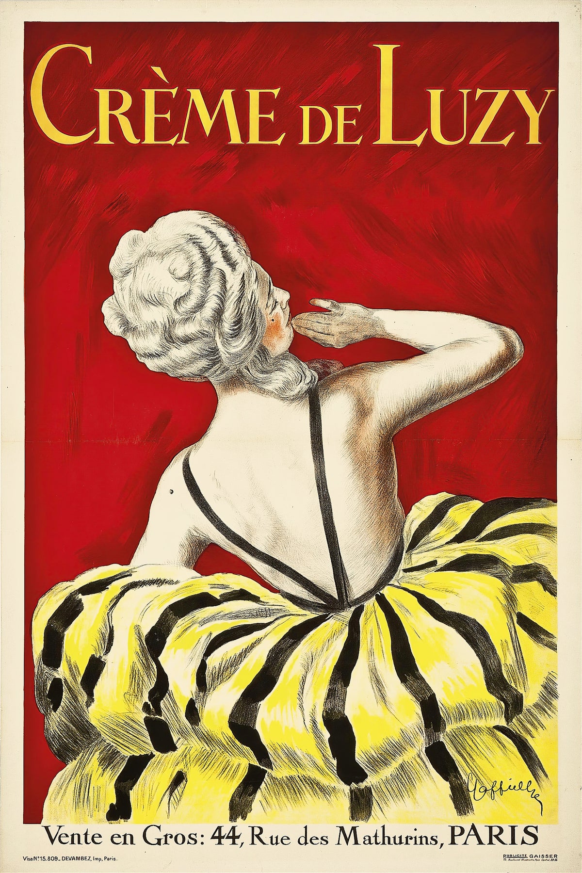 Leonetto Cappiello - Crème De Luzy (1919)