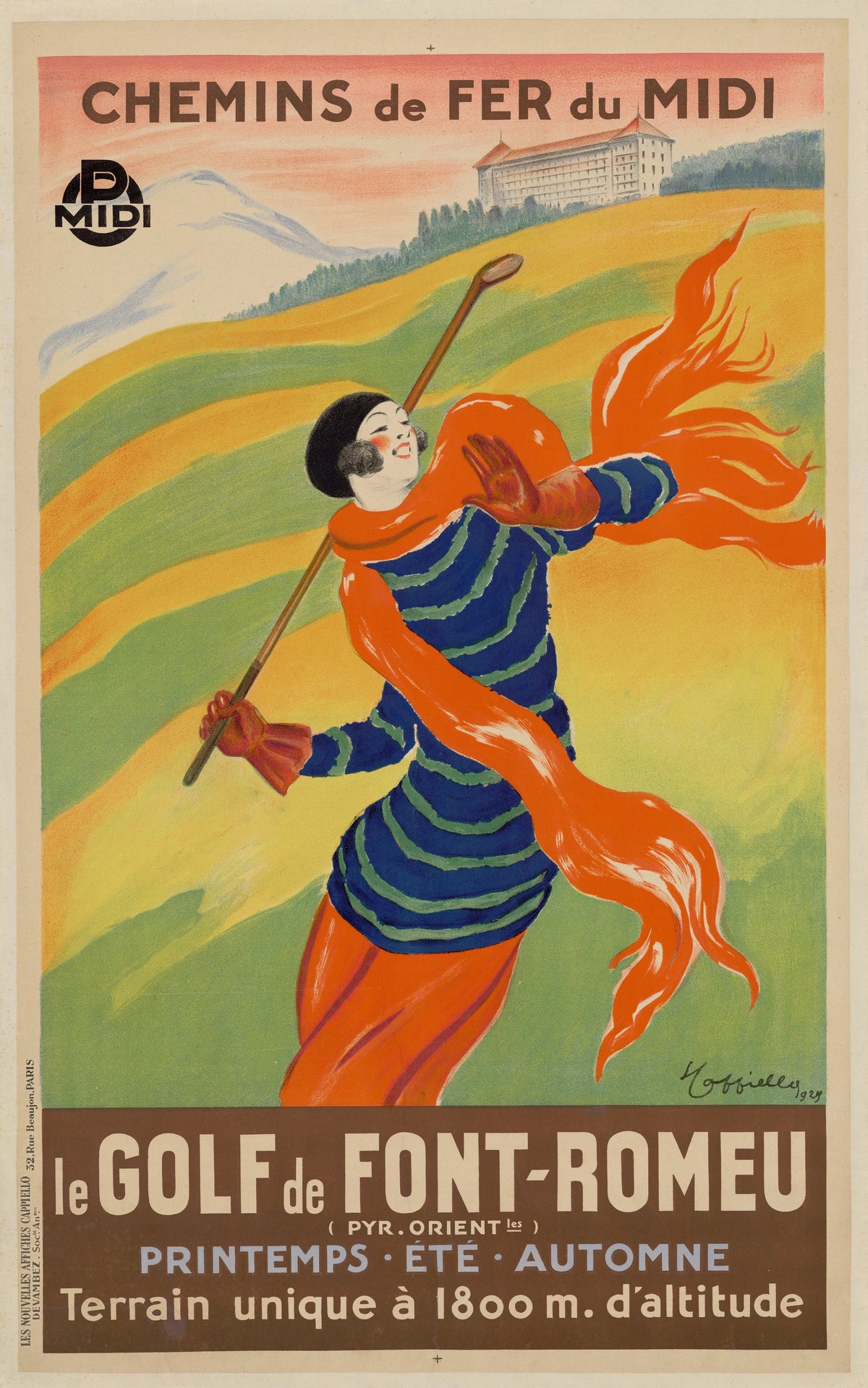 Leonetto Cappiello - Le golf de Font-Romeu (1929)
