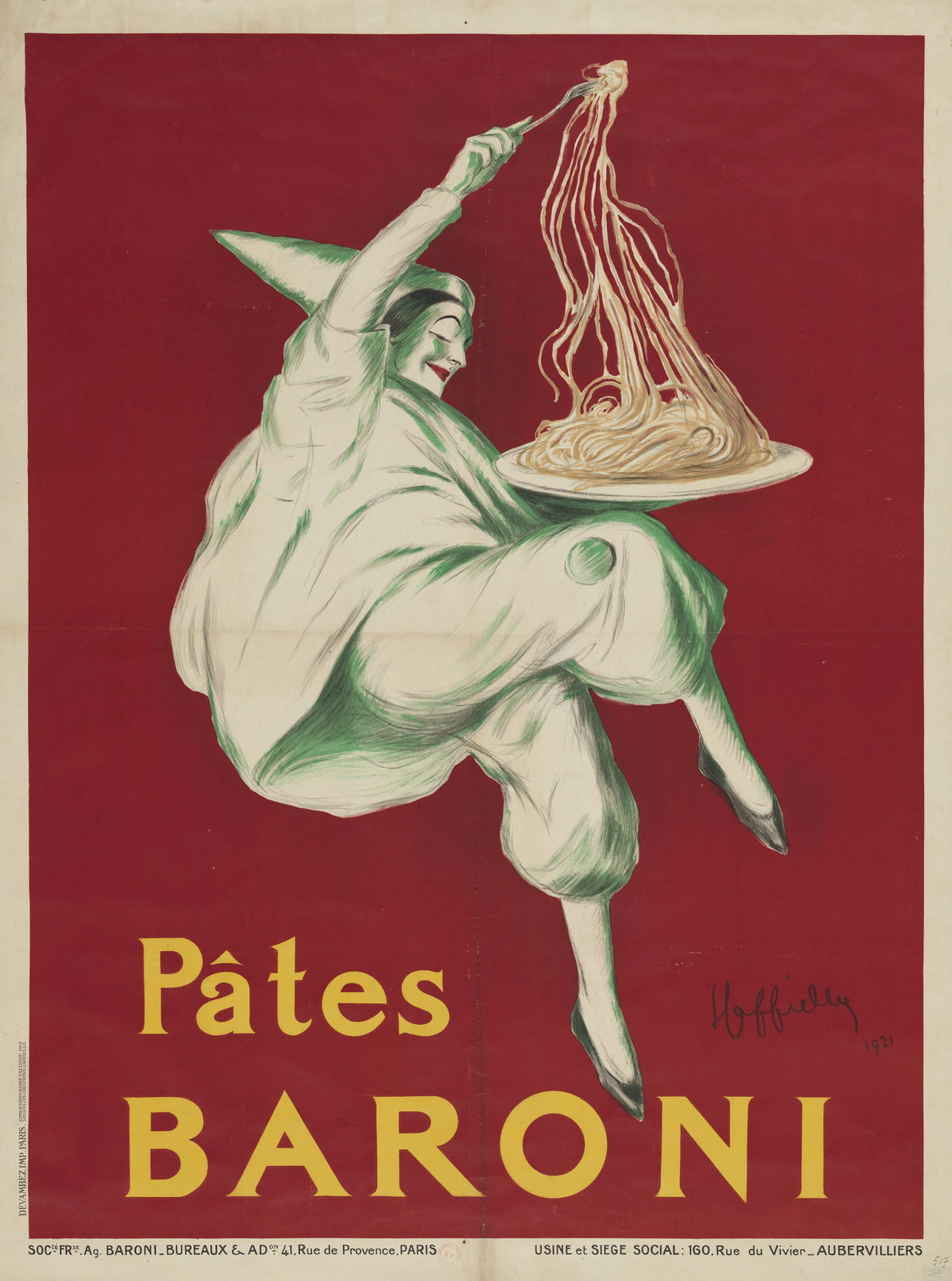 Leonetto Cappiello - Pâtes Baroni (1921)