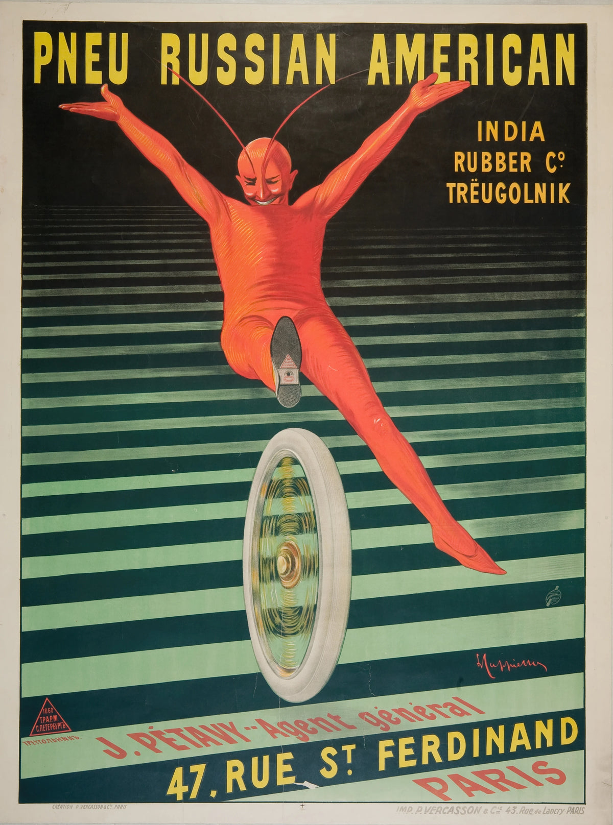 Leonetto Cappiello - Pneu Russian American (1906)