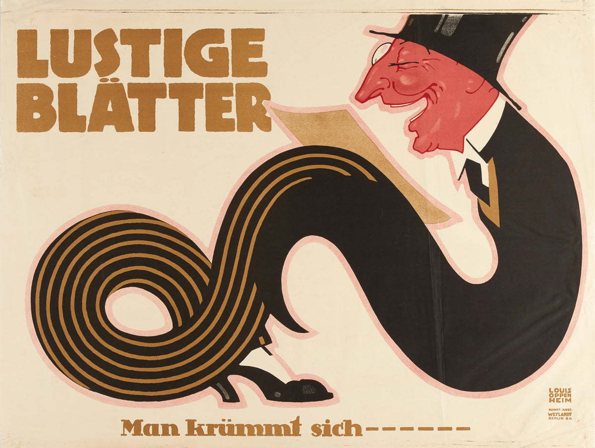 Louis Oppenheim - Lustige Blätter - man krümmt sich (circa 1927)