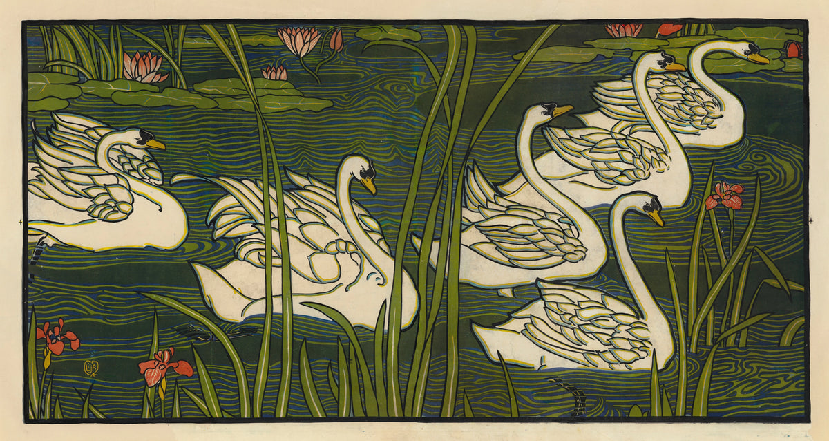 Louis Rhead - Cygnes (1897)