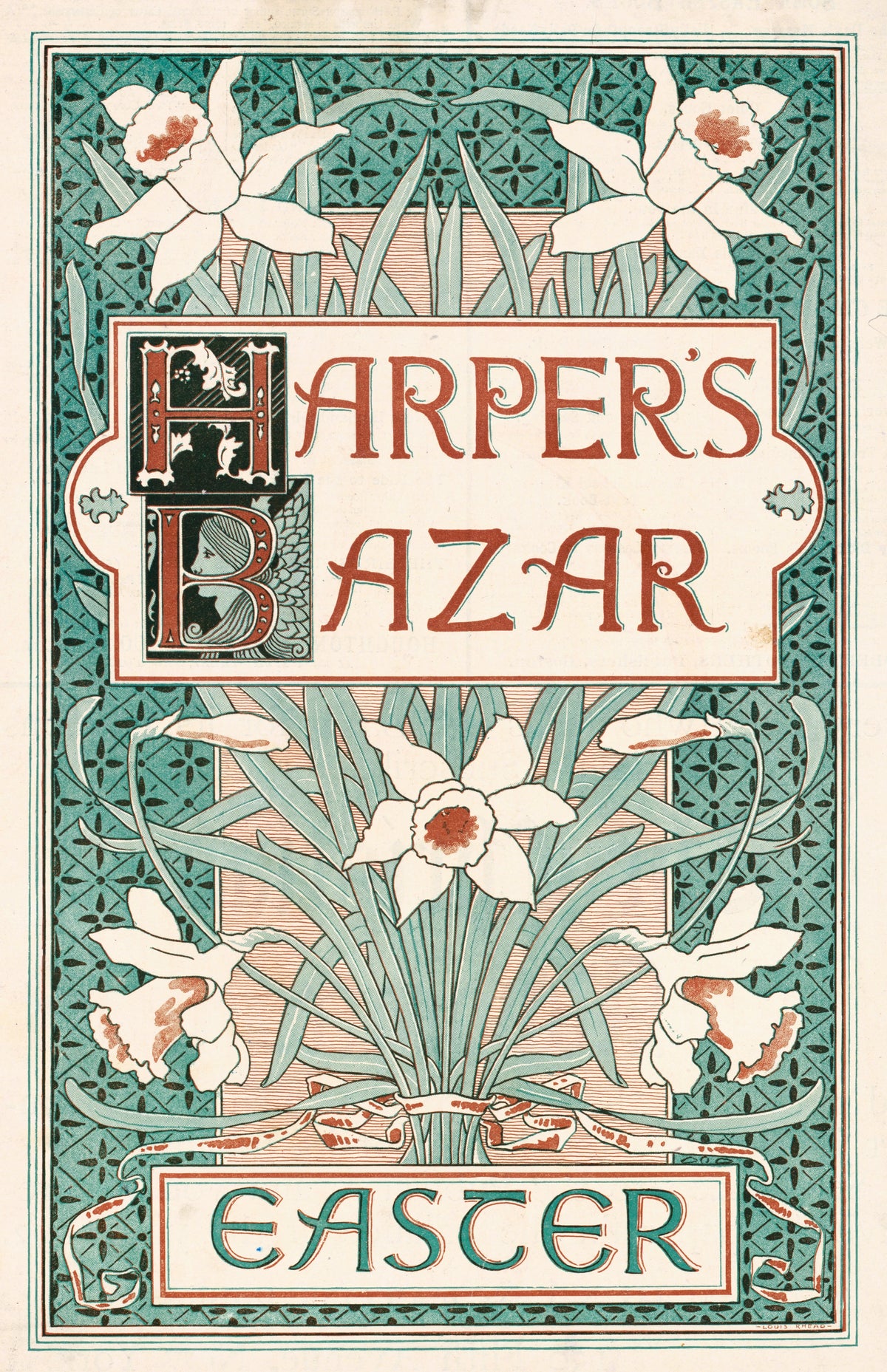 Louis Rhead - Harper's Bazar, Easter (1890)
