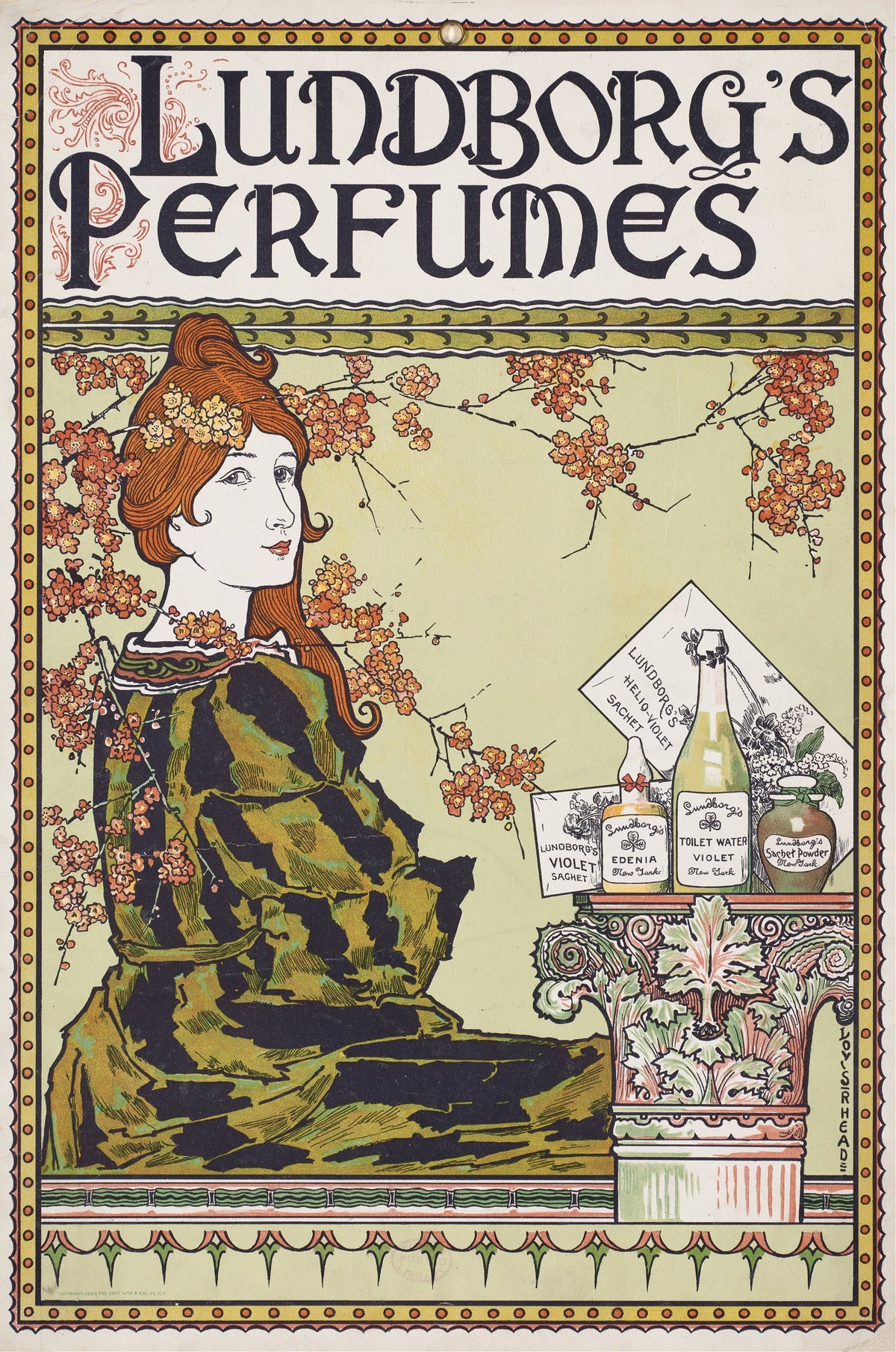Louis Rhead - Lundborg's perfumes (1894)
