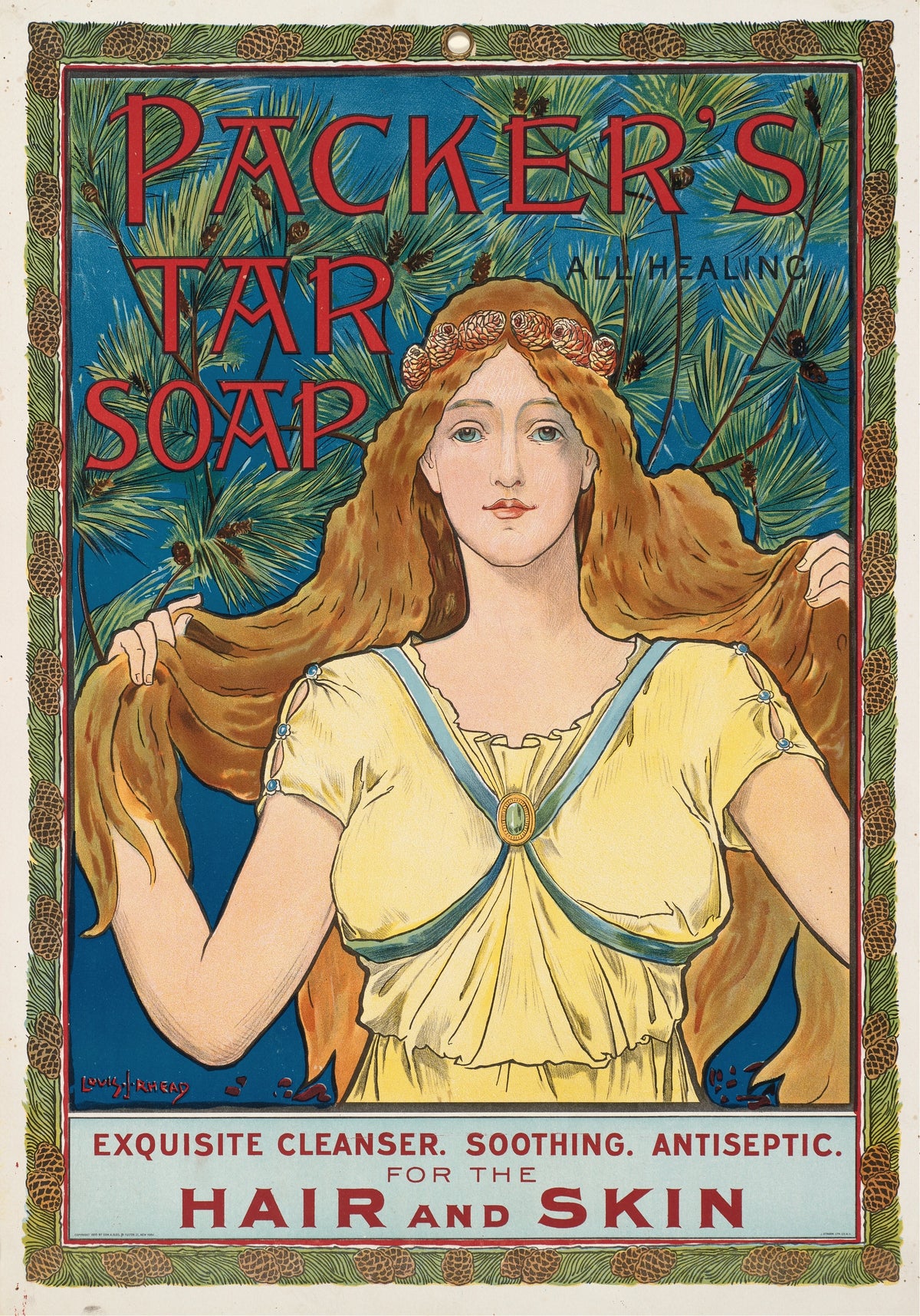 Louis Rhead - Packer's tar soap (1890-1920)