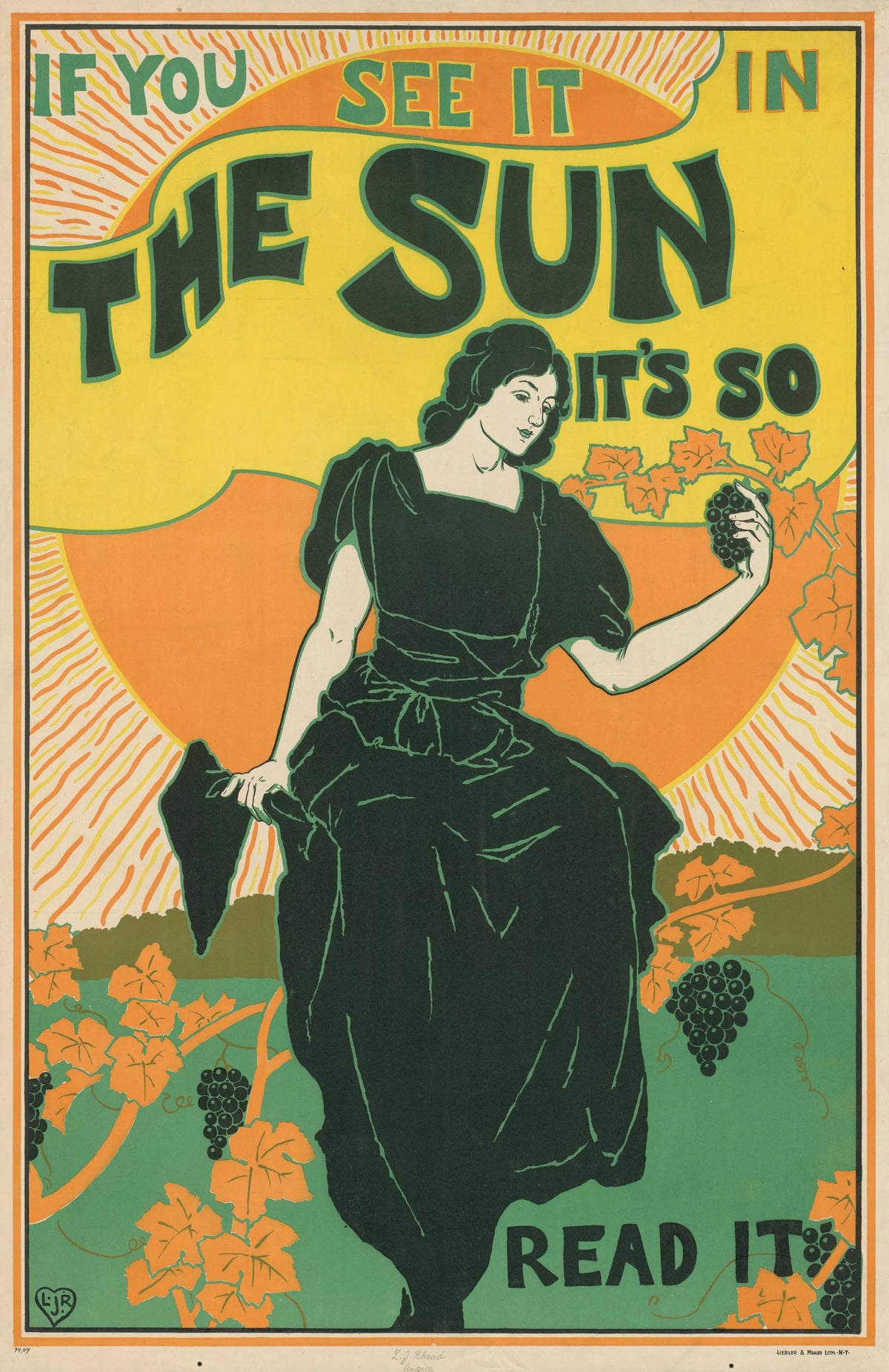 Louis Rhead - The Sun. If You See It in The Sun It's So (1895)