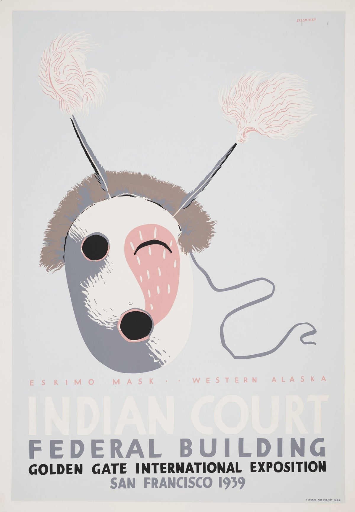Louis Siegriest - Eskimo mask, western Alaska (1939)