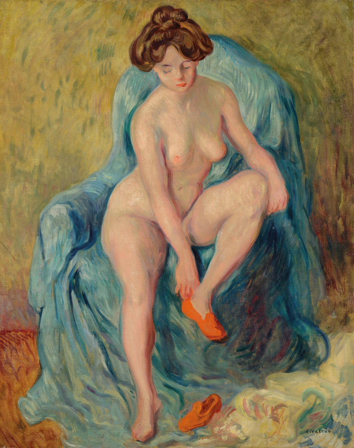 Louis Valtat - Nu aux chaussons rouges