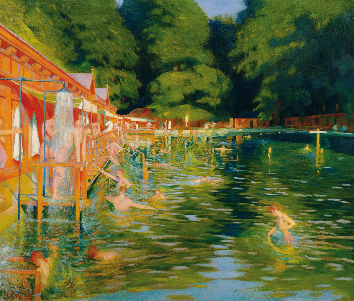 Ludwig Ferdinand Graf - Schwimmbad (1905)