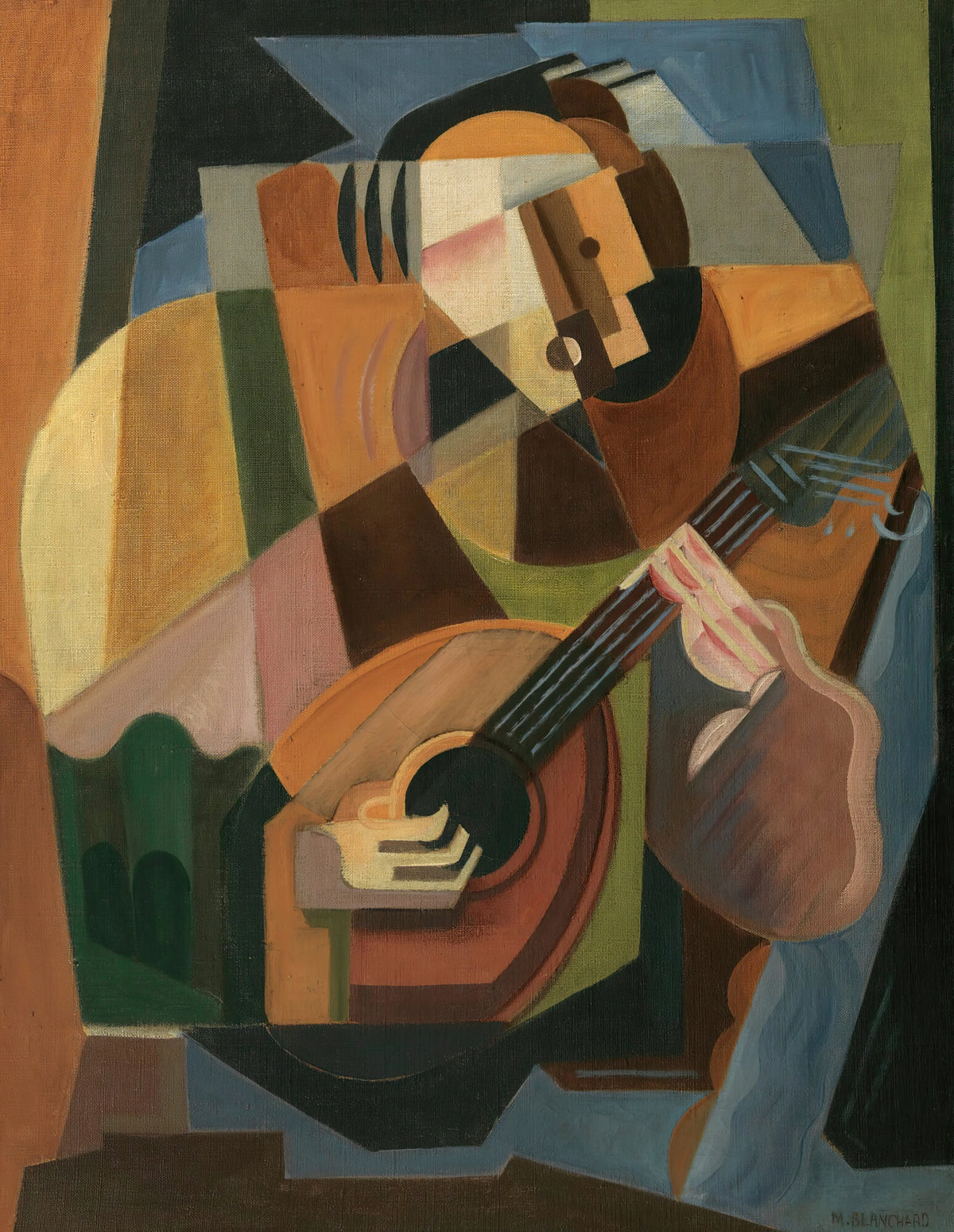 María Blanchard - Le Joueur De Luth (1917-1918)