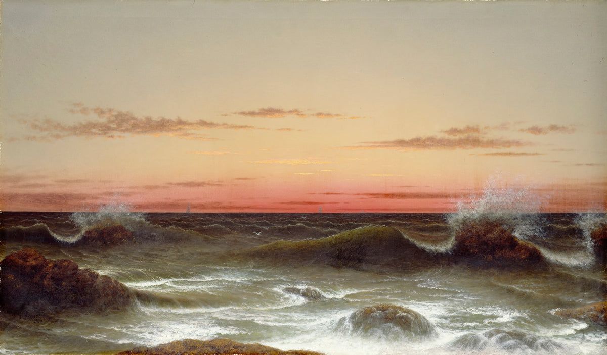 Martin Johnson Heade - Seascape; Sunset (1861)