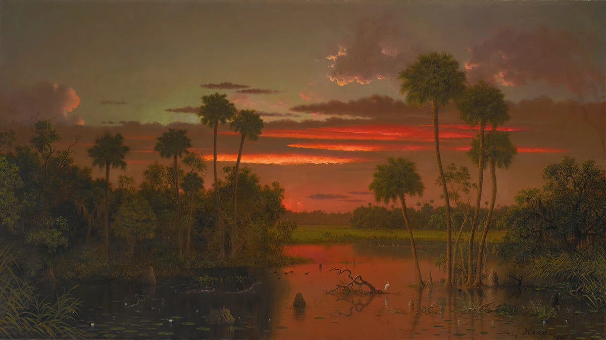 Martin Johnson Heade - The Great Florida Sunset (1887)