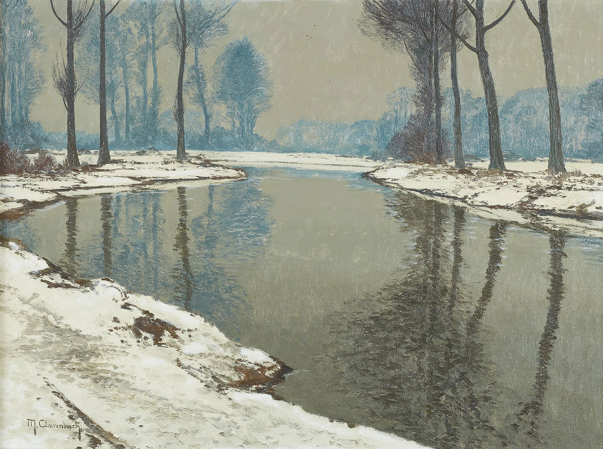 Max Clarenbach - Winterlandschaft am Niederrhein