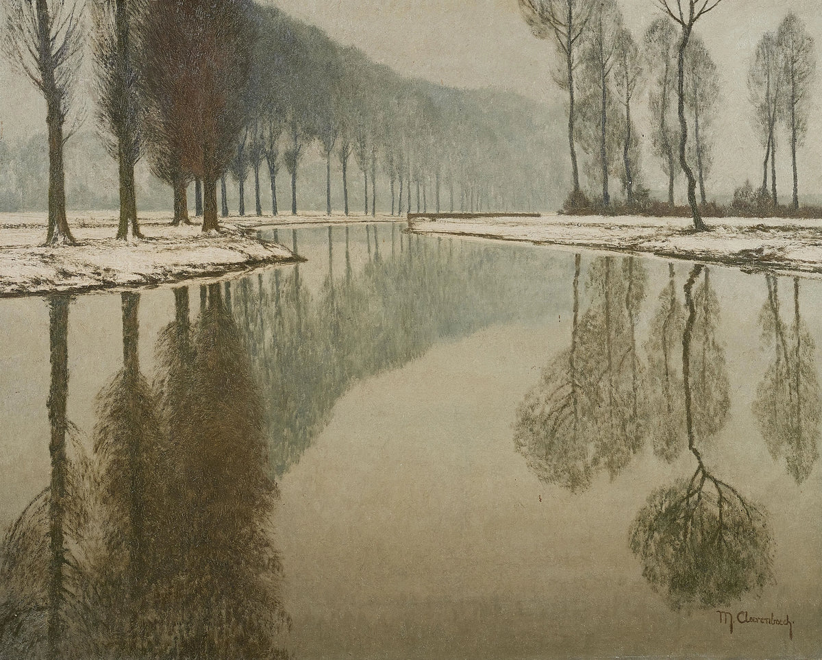 Max Clarenbach - Winterlandschaft an der Erft