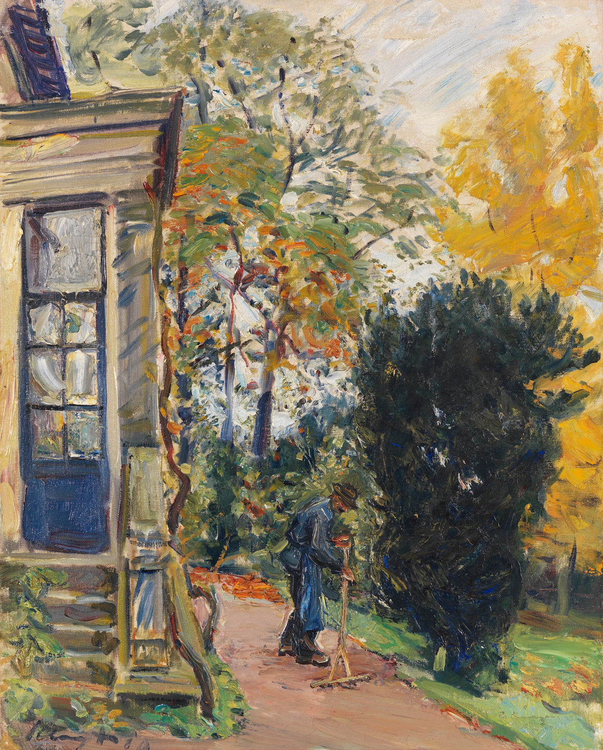 Max Slevogt - Gärtner vor dem Haus (1910)