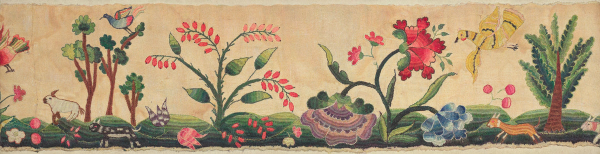 Max Slevogt - Section of Crewel Embroidery on Border of Petticoat (1935-1942)