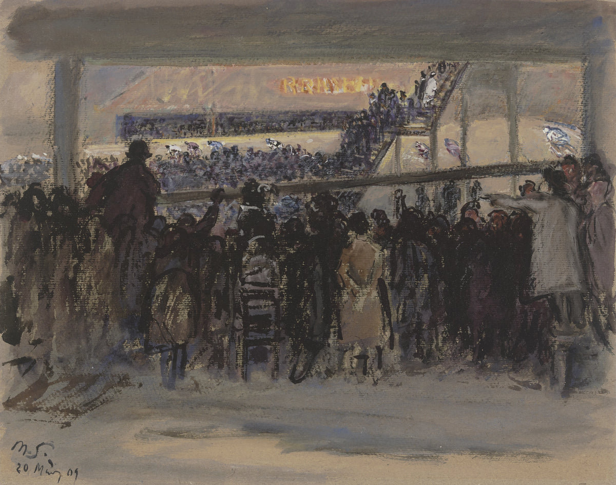 Max Slevogt - Six-day race in Berlin (1909)