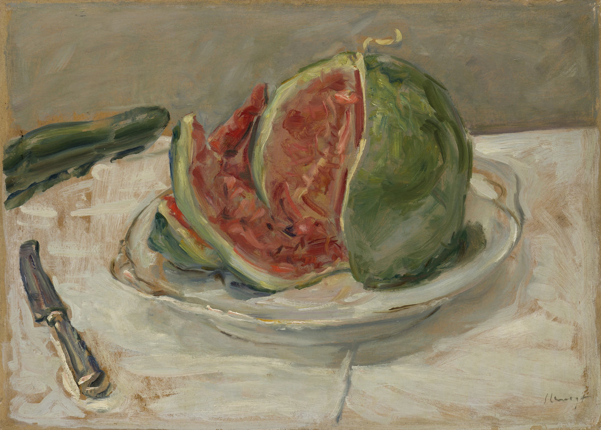 Max Slevogt - Still Life with Watermelon (circa 1931)