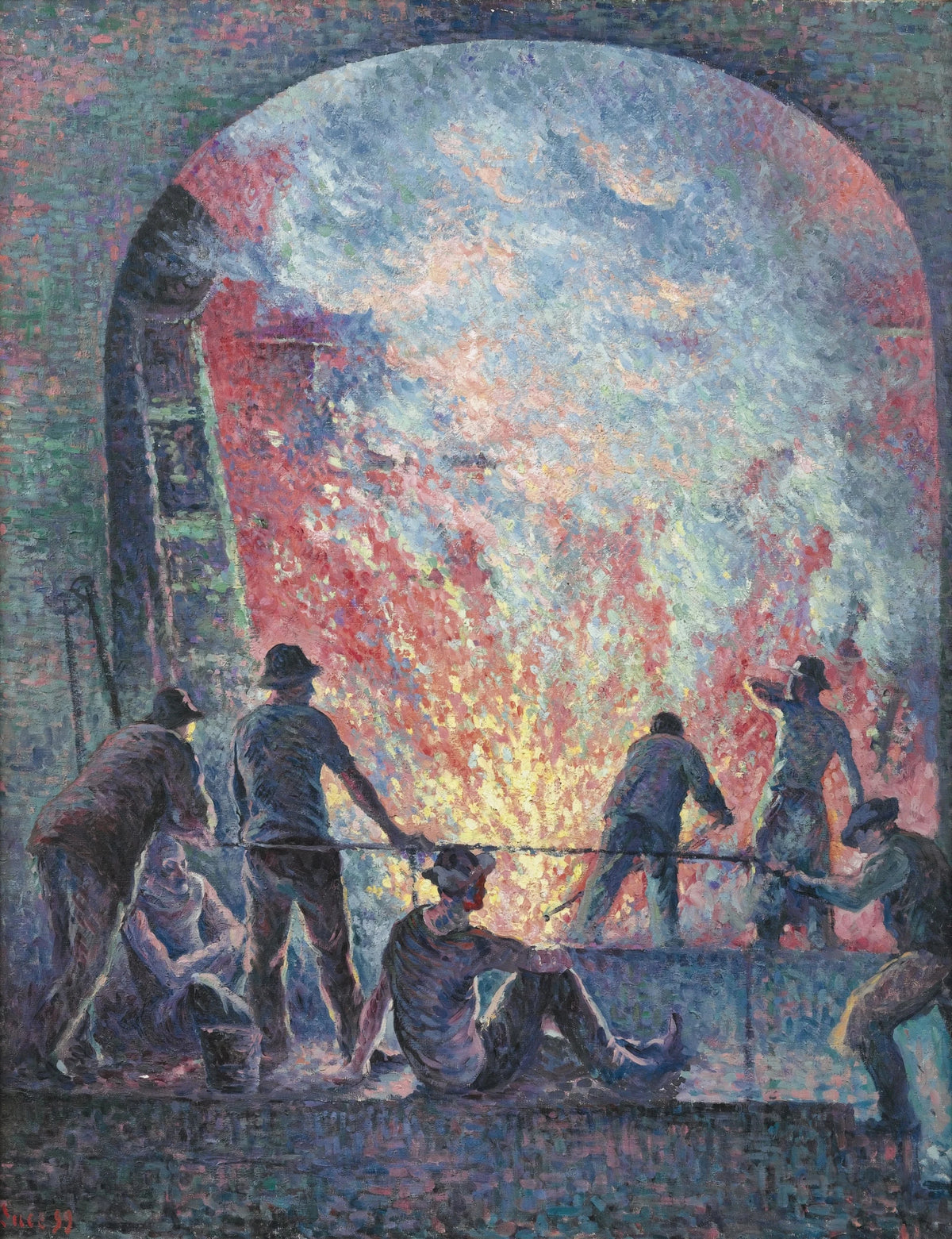 Maximilien Luce - L'Acierie (1899)