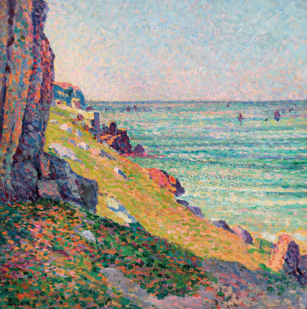 Maximilien Luce - Les rochers à Agay (1894)
