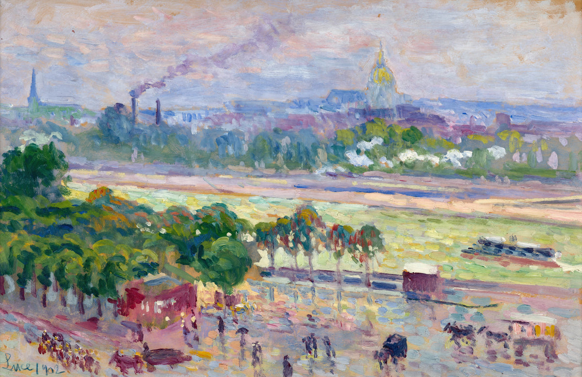 Maximilien Luce - Paris, la Seine et la place de l'Alma (1902)
