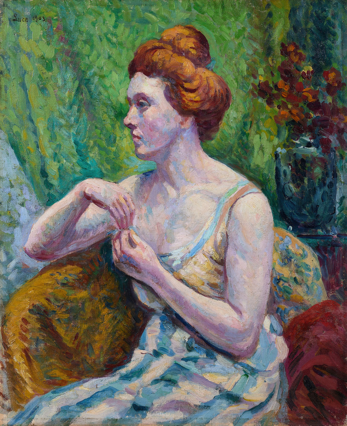 Maximilien Luce - Portrait de femme (1903)