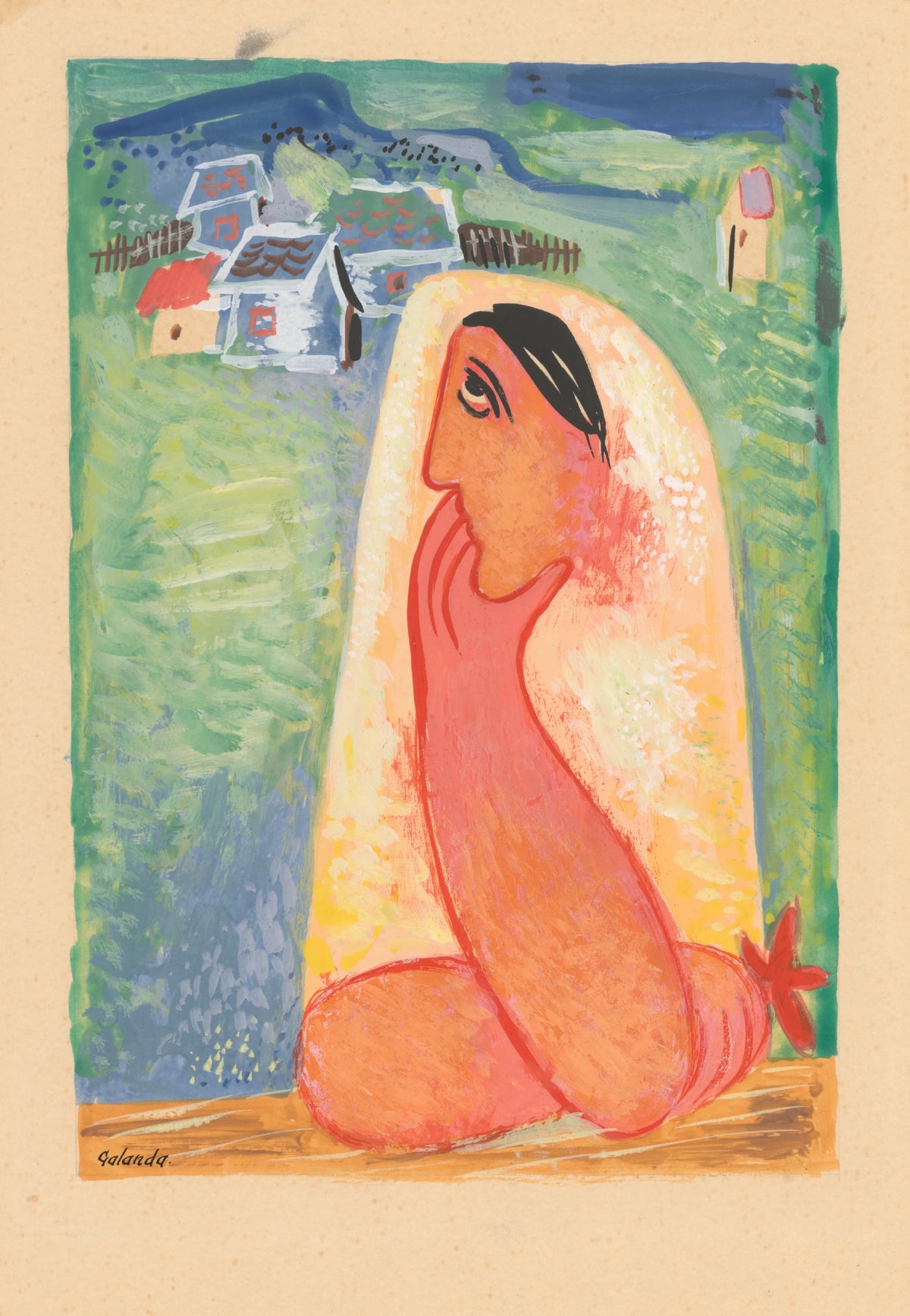 Mikuláš Galanda - A Villager (1937-1938)