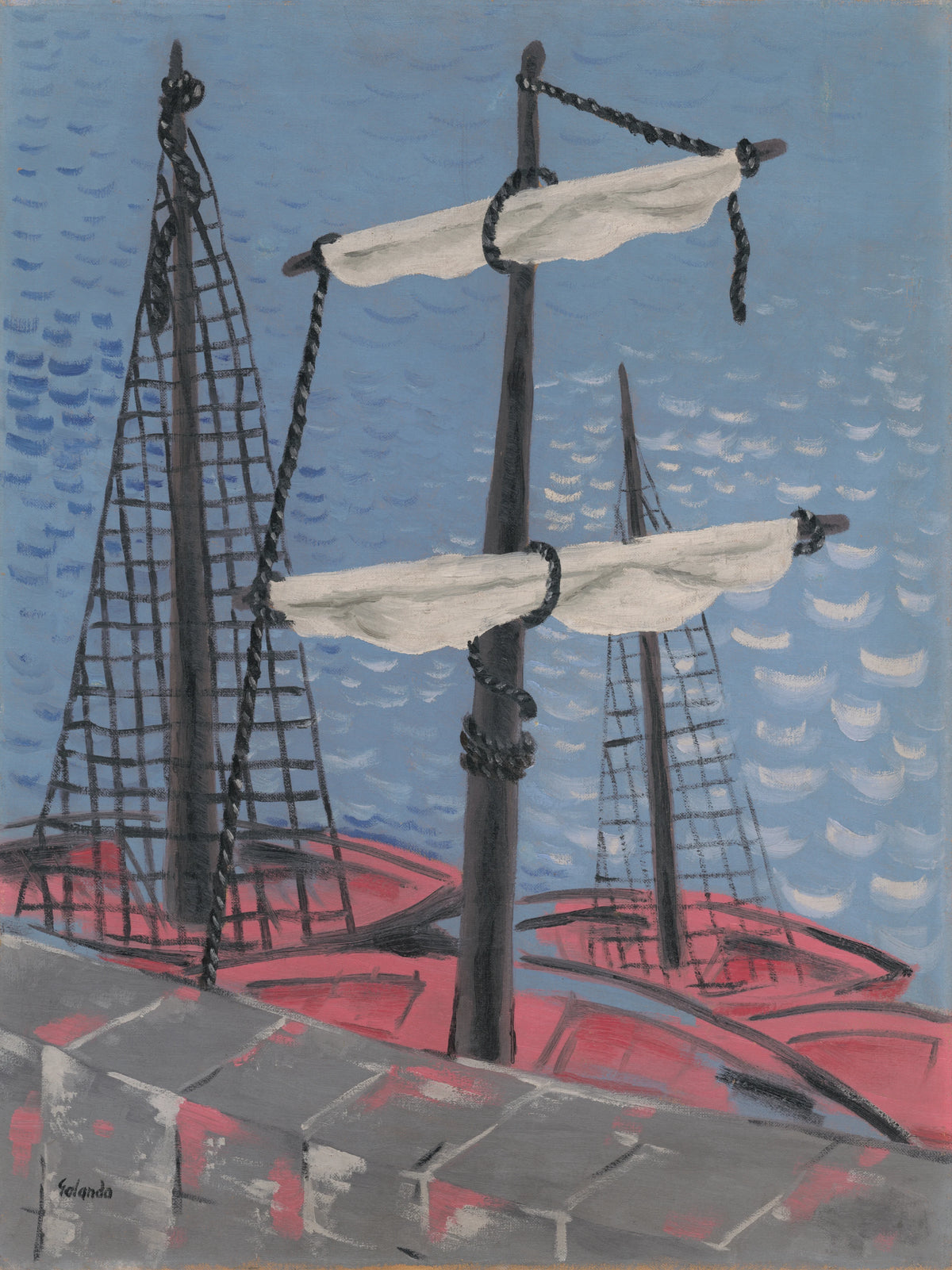Mikuláš Galanda - Fishing Boats (1932)