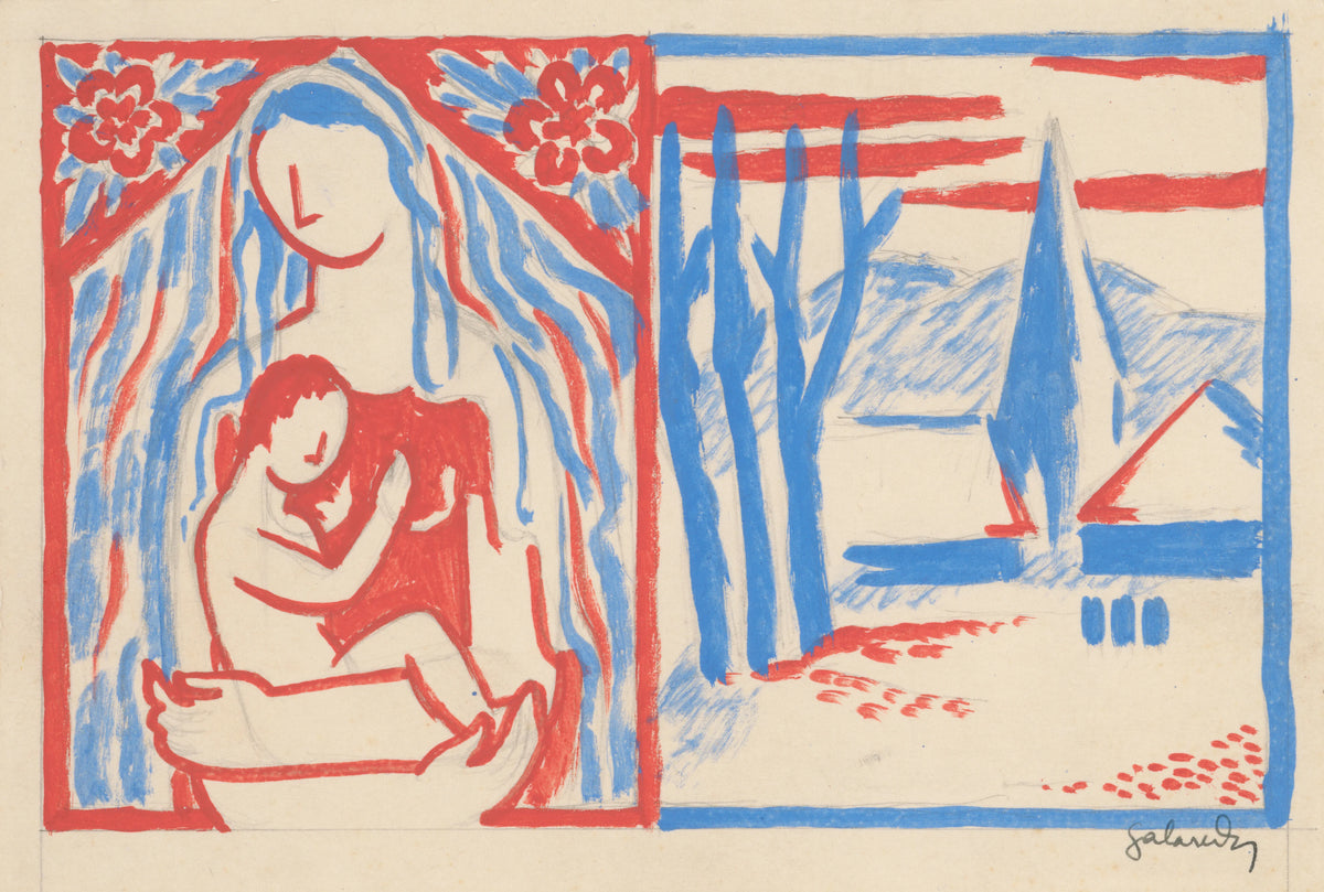 Mikuláš Galanda - Madonna with child (1936)