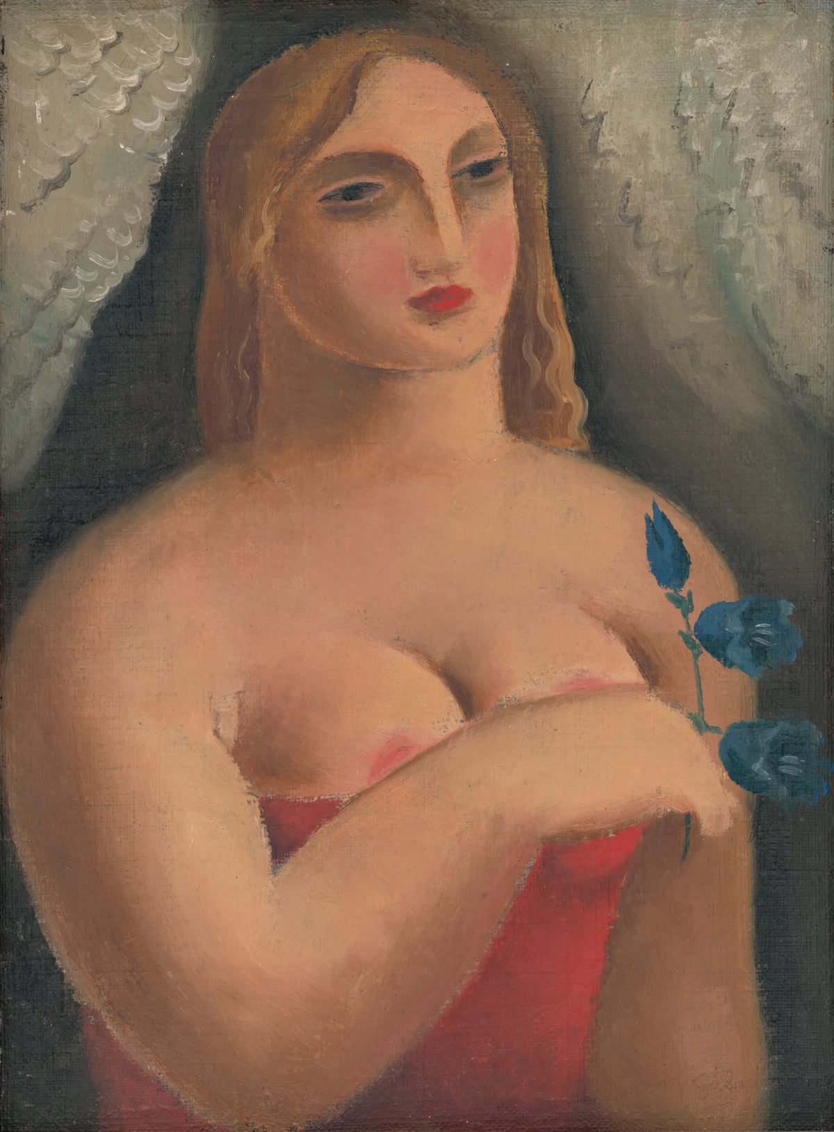 Mikuláš Galanda - Woman With Bellflowers (1928)