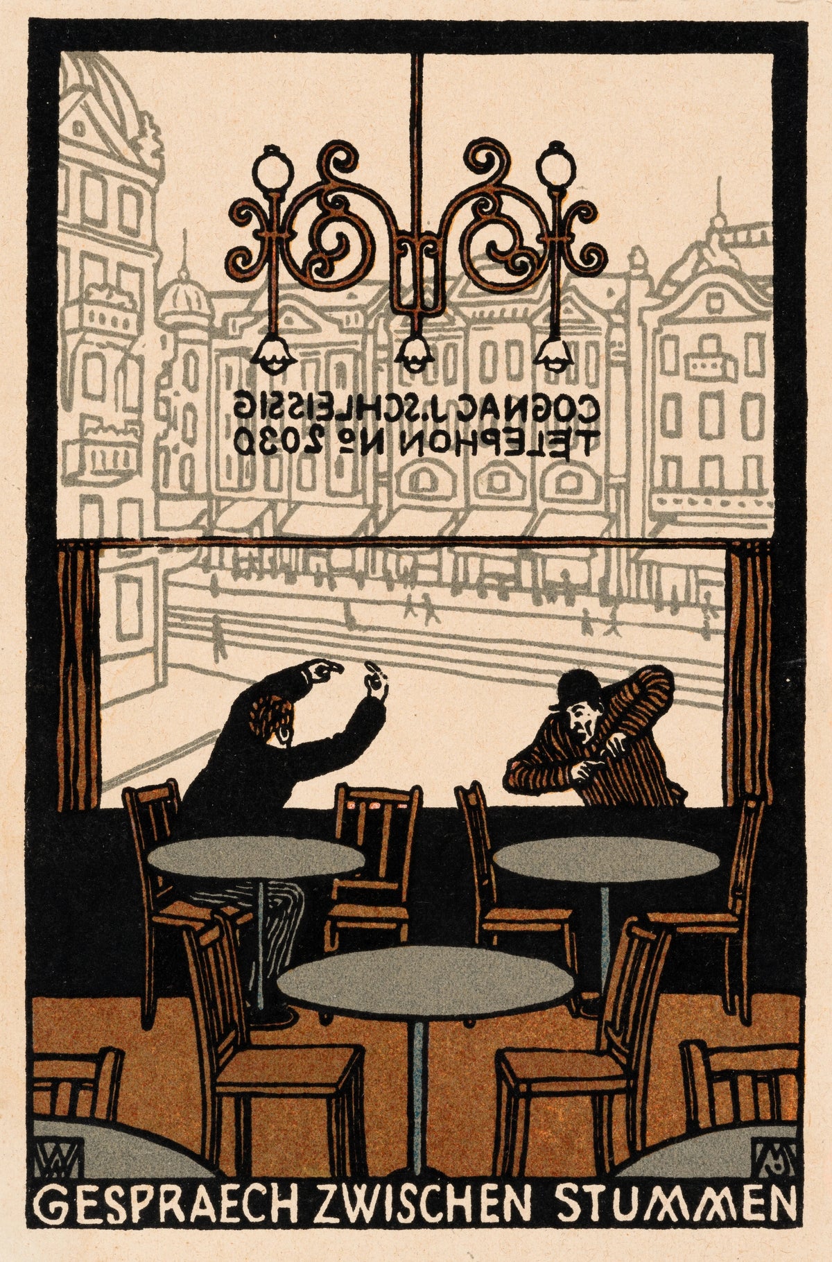 Moriz Jung - Conversation between Mutes (Gespraech zwischen Stummen) (1907)