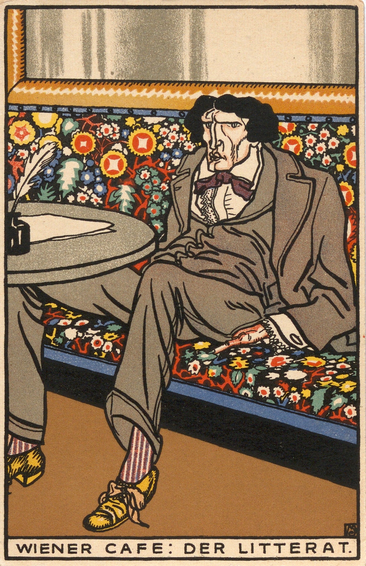Moriz Jung - Nr. 532 Wiener Café Der Litterat (1911)