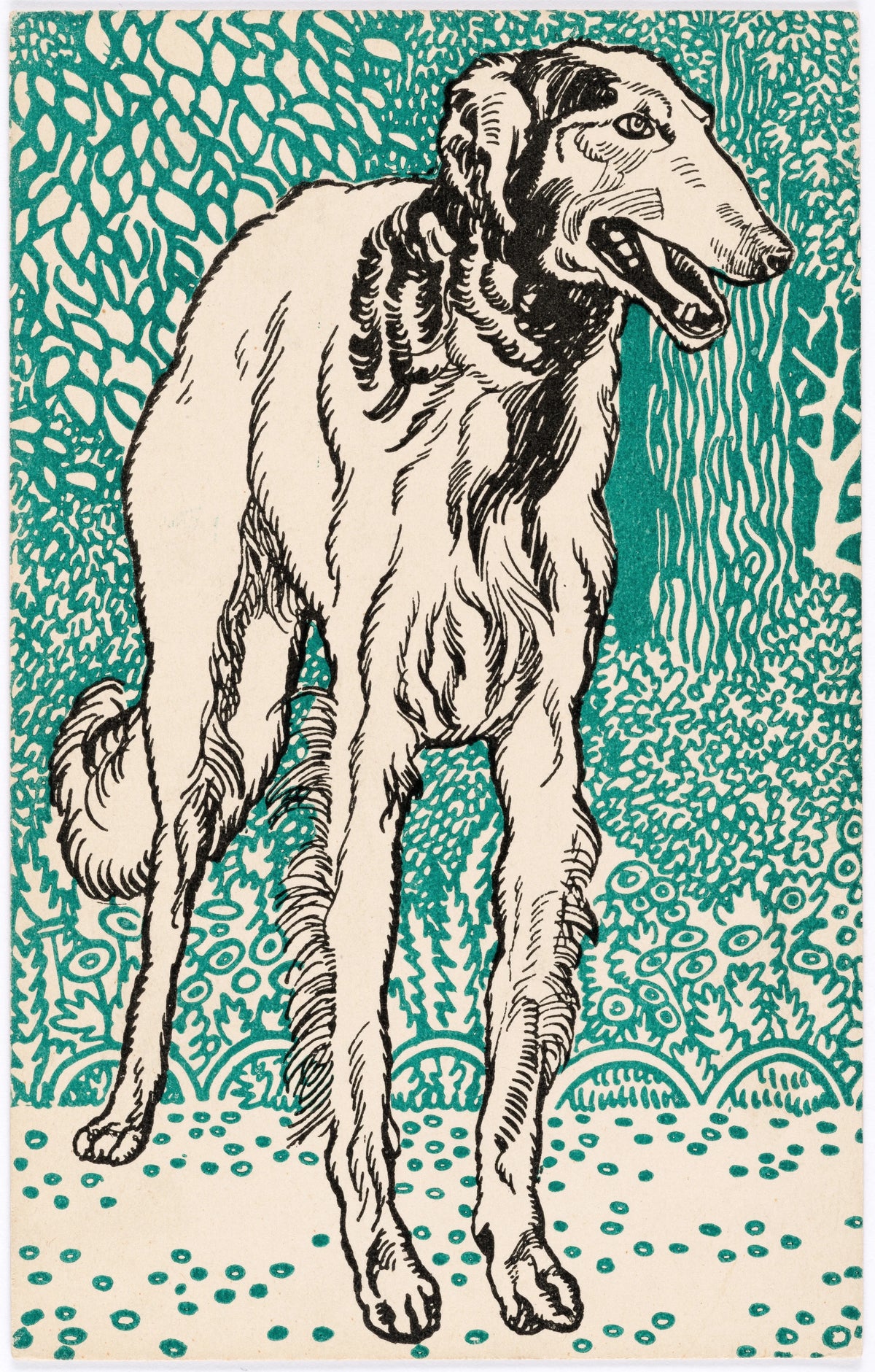 Moriz Jung - Nr. 677 Windhund (Greyhound) (1912)