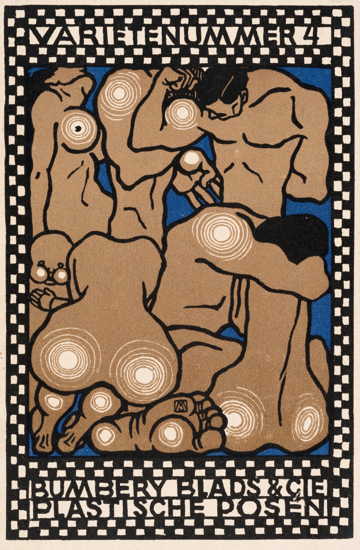 Moriz Jung - Nr. 82 'Varieténummer 4 Bumbery Blads & Cie, Plastische Posen' (1907)