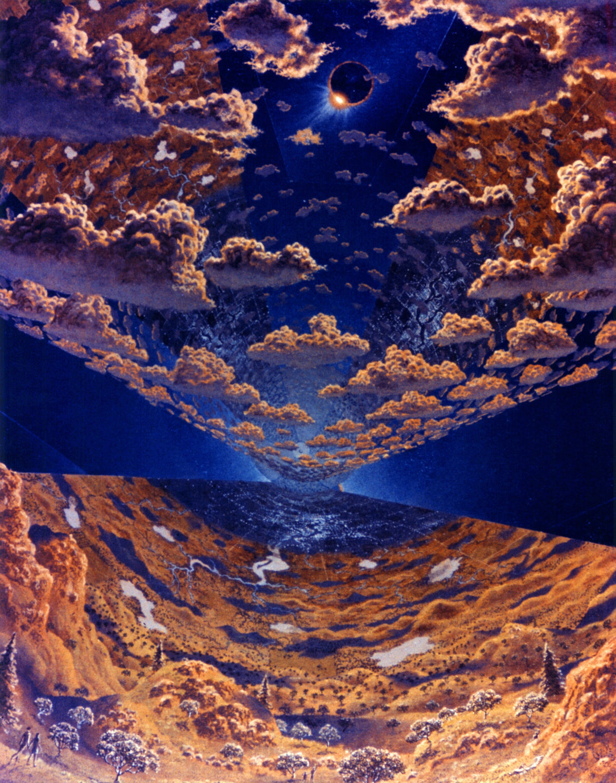 NASA - A solar eclipse viewed from a colony