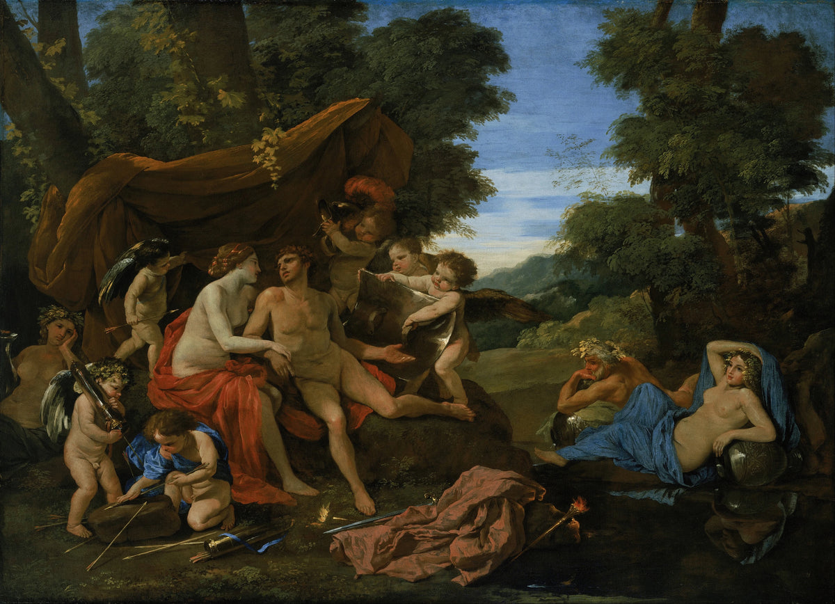 Nicolas Poussin - Mars and Venus (circa 1630)