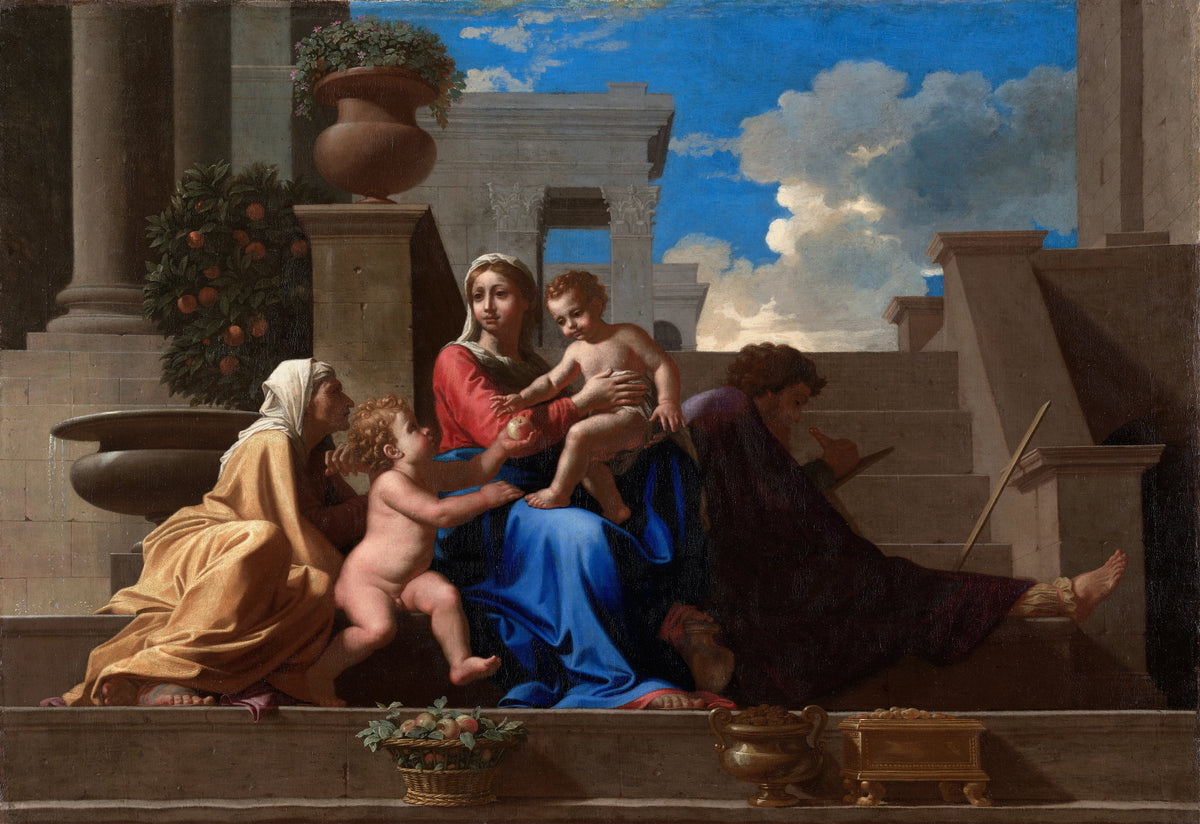 Nicolas Poussin - The Holy Family on the Steps (1648)