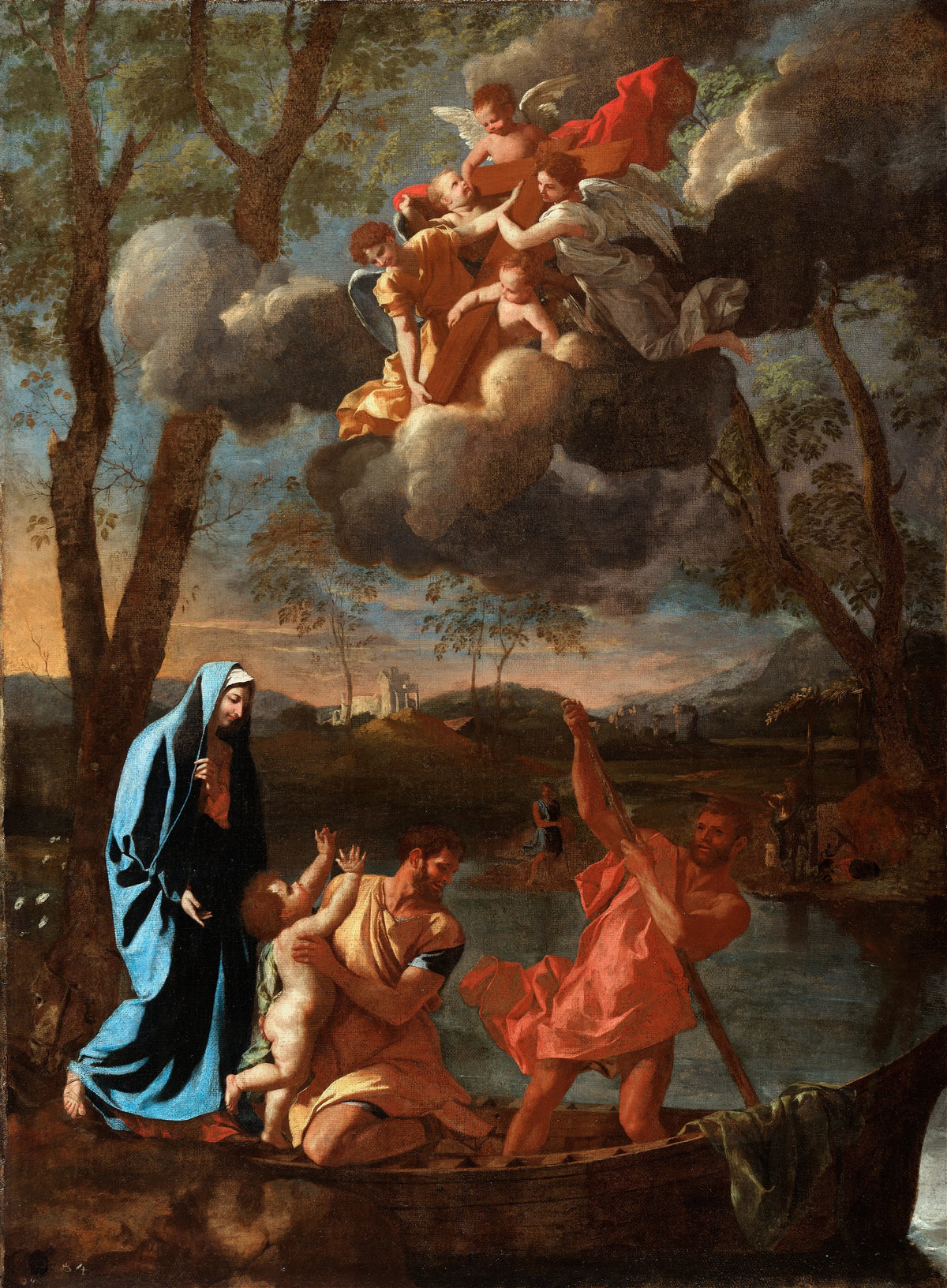 Nicolas Poussin - The Return of the Holy Family to Nazareth (circa 1627)