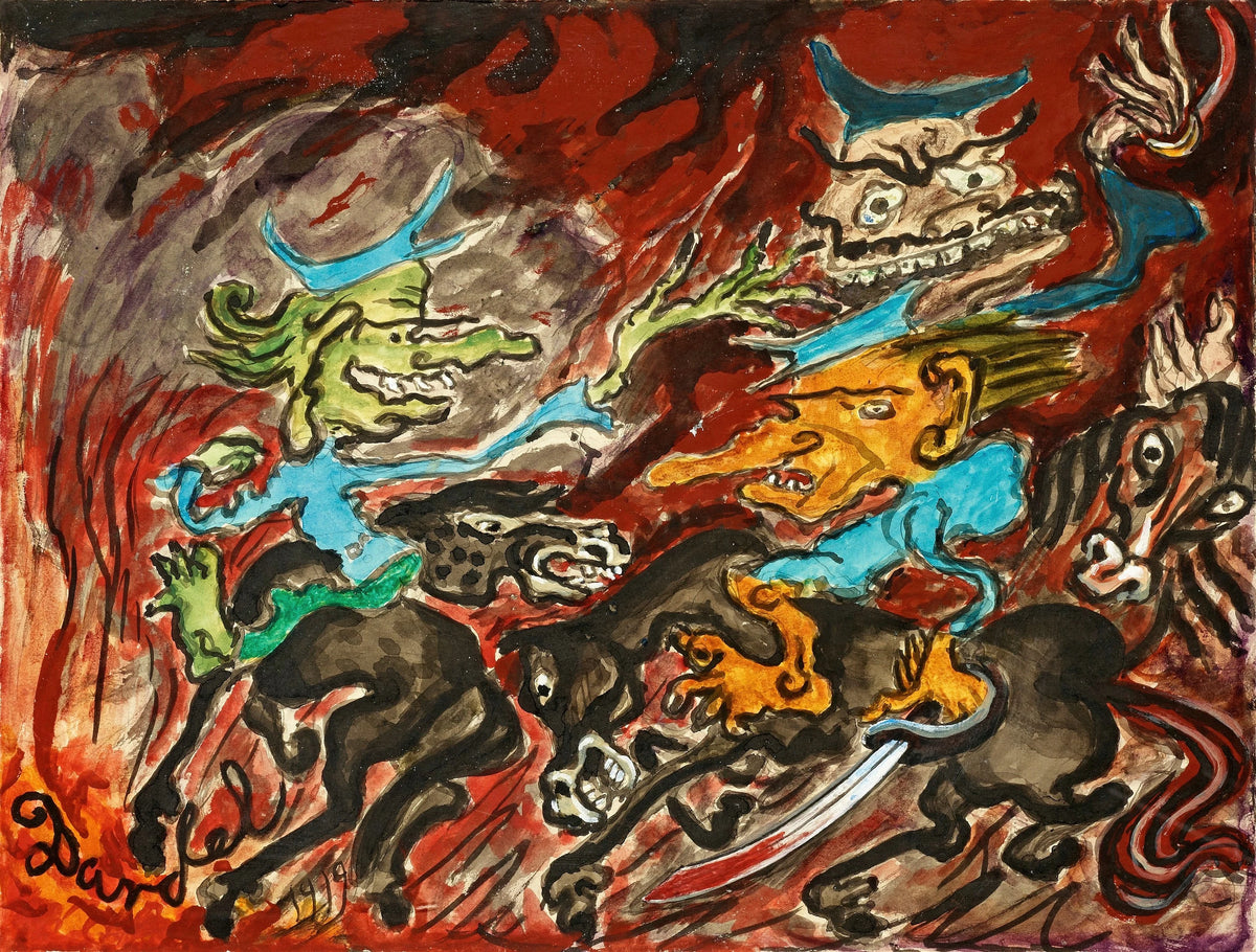 Nils Dardel - Dödens husarer (1919)