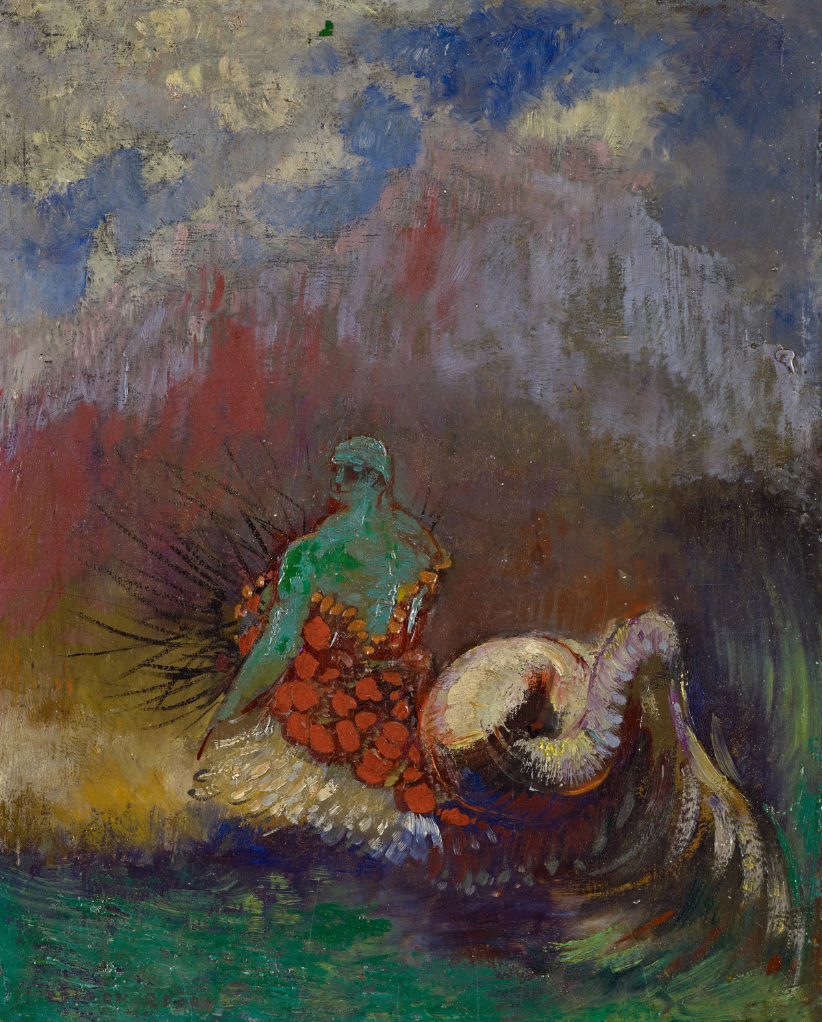 Odilon Redon - Siren (1900)