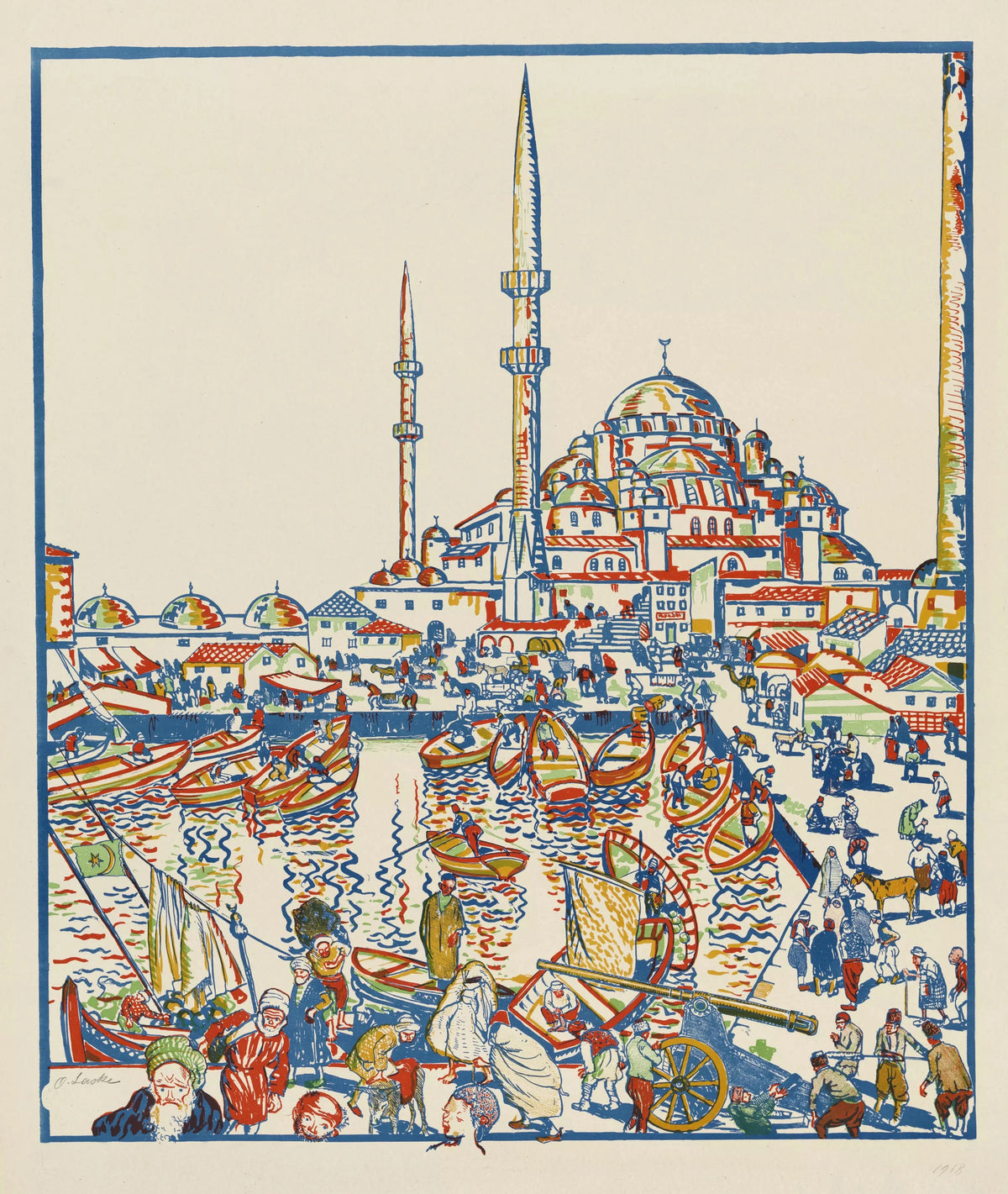 Oskar Laske - Constantinople (with Hagia Sophia) (1918)