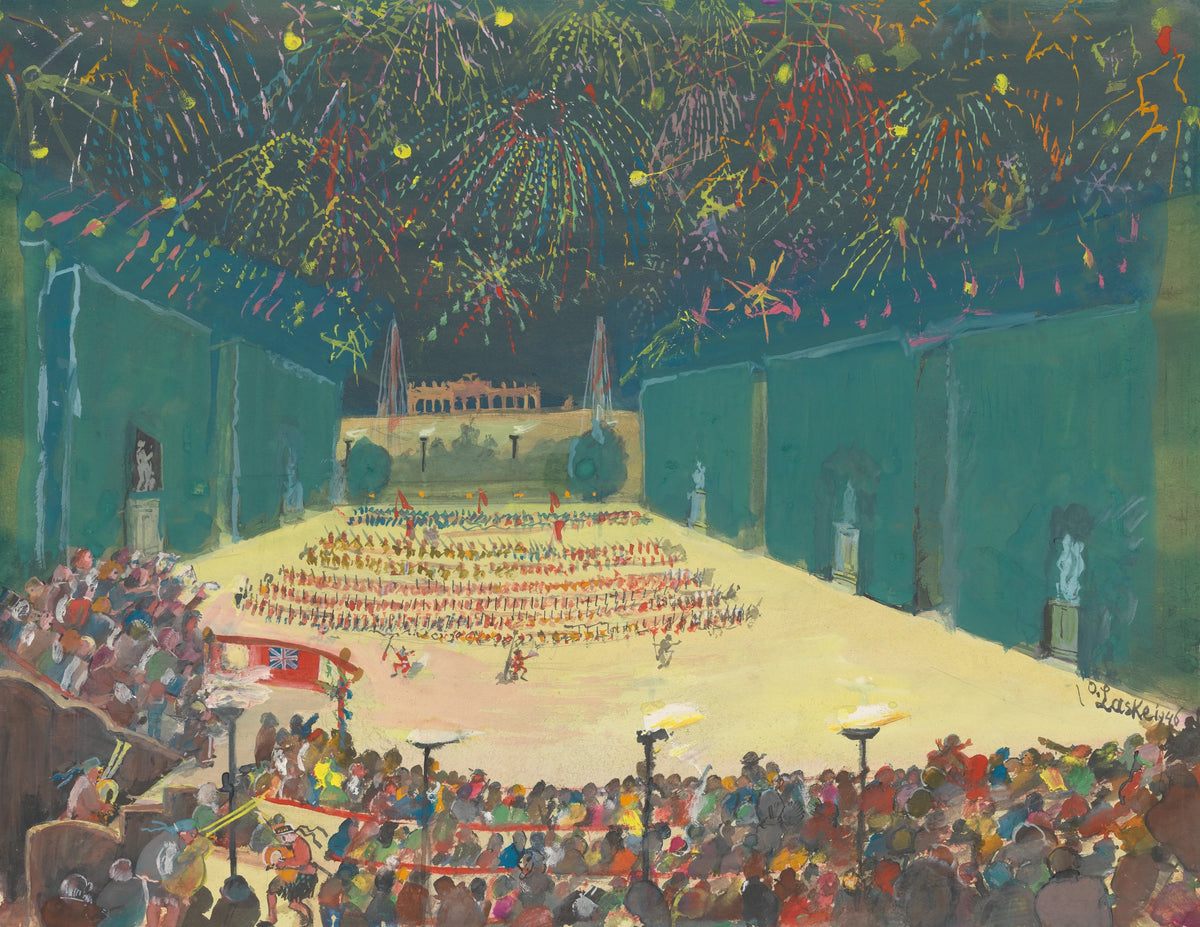 Oskar Laske - Das 'Tattoo' in Schönbrunn am 26. Juni 1946 (1946)