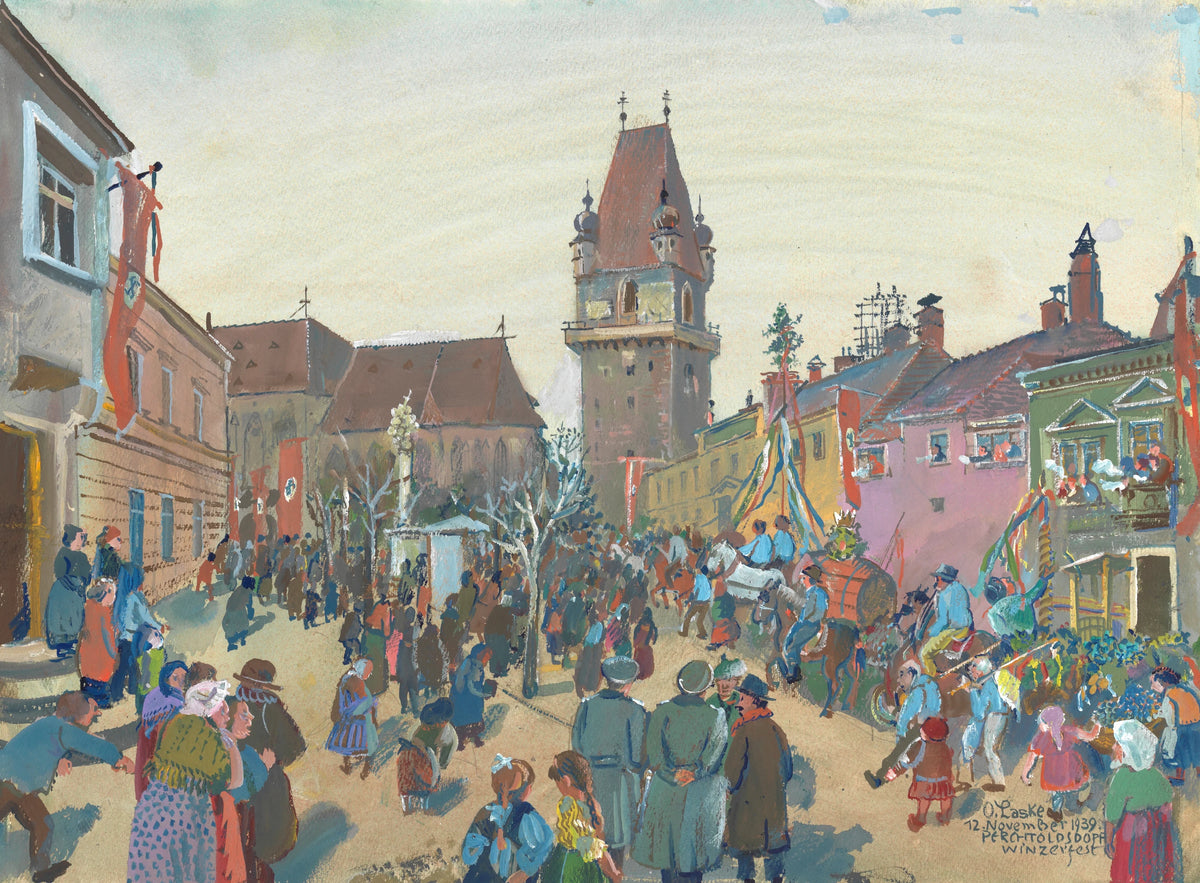 Oskar Laske - Der Hüter-Einzug in Perchtoldsdorf am 12. November 1939 (1939)