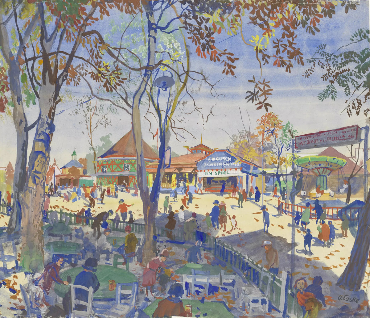 Oskar Laske - Gastgarten im Prater (1930)