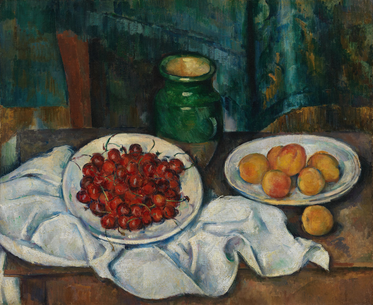 Paul Cézanne - Still Life With Cherries And Peaches (1885-1887)