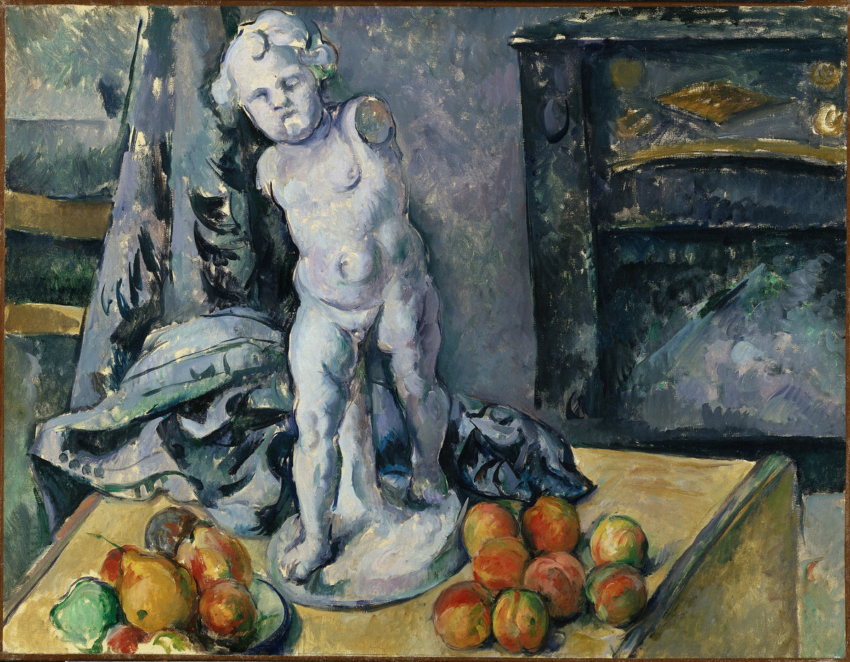 Paul Cezanne - Still Life with Statuette (1890s)