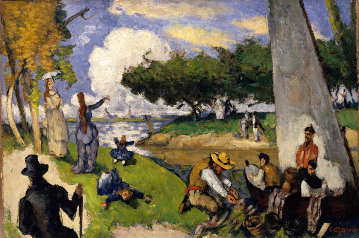 Paul Cézanne - The Fishermen (Fantastic Scene) (circa 1875)